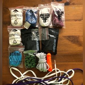 Skate shoe lace lot